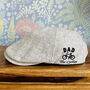 Personalised Dad/Grandad Cycling Hobby Flat Cap, thumbnail 4 of 5