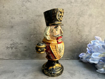 15cm Nutcracker Ornament – Festive Xmas Bust Figurine Decoration, 6 of 12