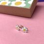 Blooming Brilliant Silver Daisy Earring Studs, thumbnail 2 of 2