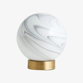 Fauna Marbled Glass Globe Lamp, 2 of 3