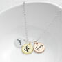 Personalised Couples Disc Necklace, thumbnail 1 of 2