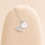 Personalised Sterling Silver Celtic Triquetra Trinity Knot Pendant Necklace, thumbnail 5 of 11