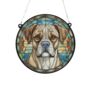 Boxer Stained Glass Effect Suncatcher, thumbnail 2 of 6