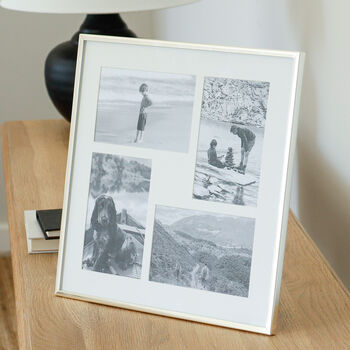 Four Aperture Square Silver Plated Fine Photo Frame, 2 of 3