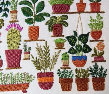 Plantopia Hand Embroidery Kit, 4 of 12