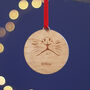 Wooden Personalised Dog Nose Christmas Tree Bauble, thumbnail 2 of 6