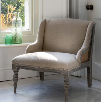 Margot Chair In Natural Hessian, 4 of 5