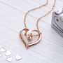 In My Heart Pendant Sterling Silver Rose Gold Plated, thumbnail 1 of 6