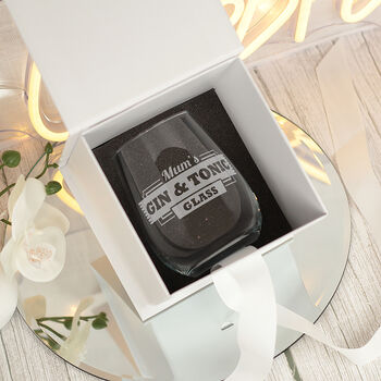 Personalised Any Drink Any Name Stemless Glass, 7 of 8