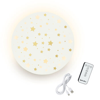 Rechargeable LED Starry Night Sky Children’s Wall Light, 5 of 7