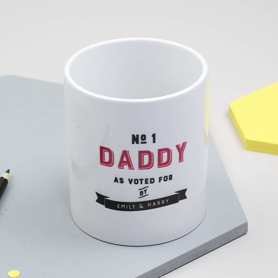 Personalised 'Number One Daddy' Desk Tidy By XOXO