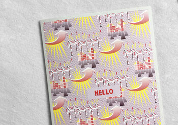 'Hello' Renewable Energy Greetings Card, 4 of 5