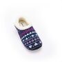 Serena Navy Pink Nordic Women's Slippers Indoor/Garden Shoes, thumbnail 6 of 8