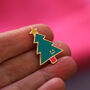 Christmas Tree Enamel Pin, thumbnail 5 of 12