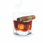 Personalised Handmade Whisky And Cigar Holder Glass, thumbnail 2 of 4