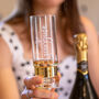 Personalised Holly Banded Champagne Flute, thumbnail 2 of 7
