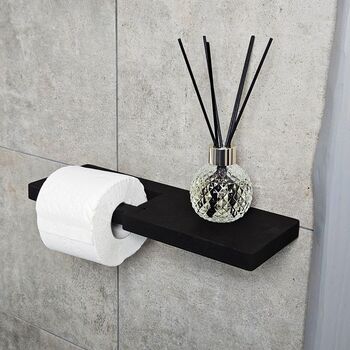 Wooden Toilet Paper Rack With Shelf, 3 of 11