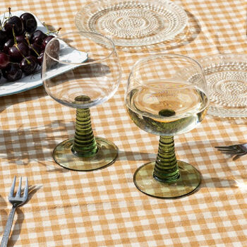 Set Of Two Retro Roemer Wine Glasses, 5 of 5