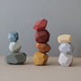 Wooden Balancing Stones In Earthy Tones, thumbnail 1 of 10