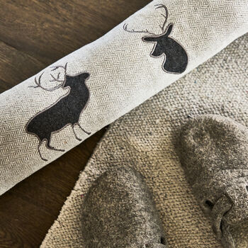 Grey Tweed Stag Doorstop And Draught Excluder, 6 of 7