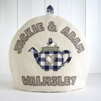 Personalised 45th / 65th Sapphire Anniversary Tea Cosy, 8 of 10