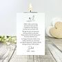 Personalised Happy Heavenly Father's Day White Tea Light Holder, thumbnail 2 of 6