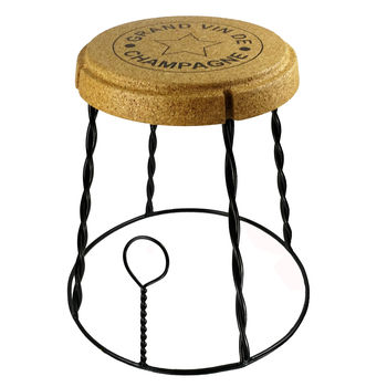 Giant Champagne Cork Wire Cage Side Table, 20% Off, 3 of 5