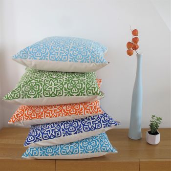 Moroccan Tile Square Cushion Cover, 5 of 12