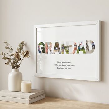 Grandad Gifts Photo Collage Print, 4 of 9