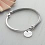 Personalised Silk And Sterling Silver Charm Bangle, thumbnail 2 of 10