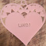 Personalised Heart Christmas Tree Decoration, thumbnail 3 of 4