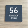 Stylish Square House Sign Number, thumbnail 1 of 10