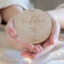 Personalised Wooden First Christmas Bauble, thumbnail 1 of 4