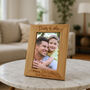 Personalised Daddy And Me Wooden Oak Effect Picture Frame, thumbnail 2 of 4