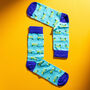 Rickshaw Pattern Egyptian Cotton Men's Sock Diwali, thumbnail 1 of 5