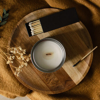 Flat White Coffee Scented Crackle Wick Candle For Coffee Lovers, 3 of 7