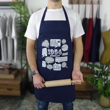 'Events Of 1954' 70th Birthday Gift Apron, 2 of 9