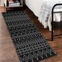 Black Woven Runner Rug, thumbnail 7 of 8