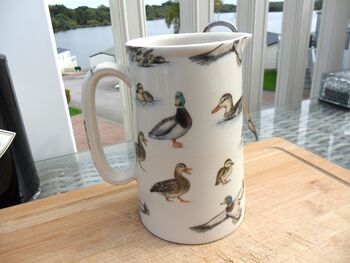 Medium Earthenware Jug In Ducks And Mallards Design, 9 of 9