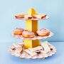 Three Tier Pink Gingham Cake Stand, thumbnail 1 of 3