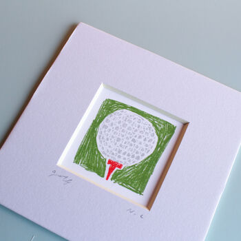 Golf Ball Mini Art Print, 7 of 8