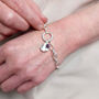 February Birthflower And Birthstone Belcher Bracelet, thumbnail 1 of 6