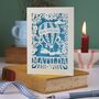 Personalised Papercut Bon Voyage Card, thumbnail 1 of 7