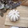 Halloween Pumpkin Concrete Decorative Ornament White, thumbnail 5 of 8