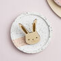 Wooden Bunny Rabbit Brooch, thumbnail 1 of 6