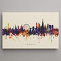 London Cityscape Skyline Print, thumbnail 1 of 12