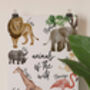 Animals Of The Wild Children's Print, thumbnail 4 of 4