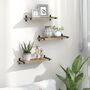 Set Of Three Wooden Wall Mounted Floating Shelves, thumbnail 1 of 7