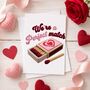Perfect Match Faux Crochet Valentine’s Card, thumbnail 2 of 6