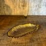Gold Feather Trinket Dish, thumbnail 1 of 2